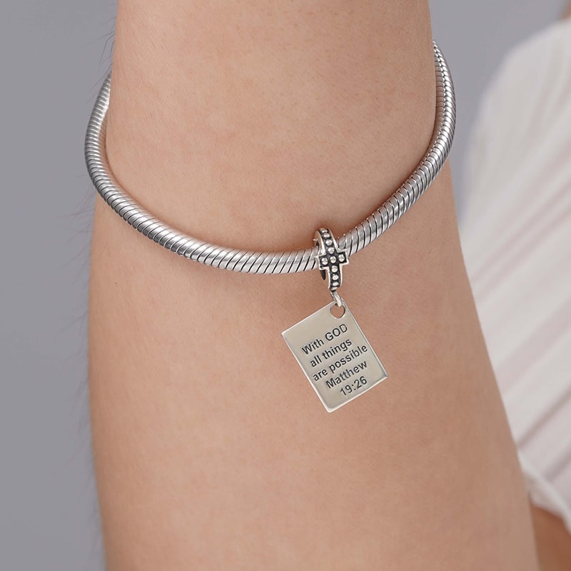 Bible Pendant Dangle Charm Sterling Silver_3