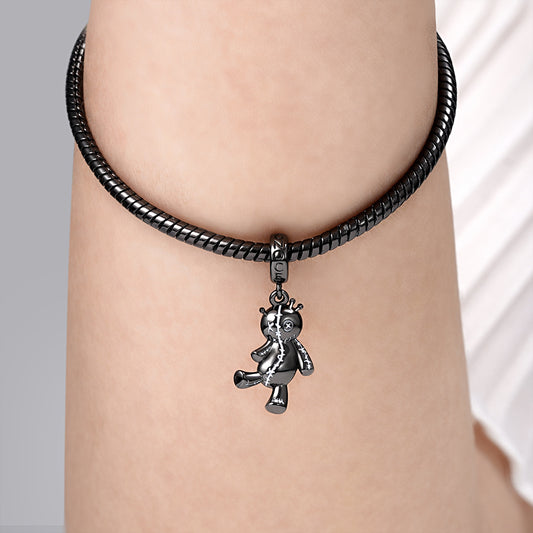 Voodoo Doll Pendant Dangle Charm Sterling Silver_3