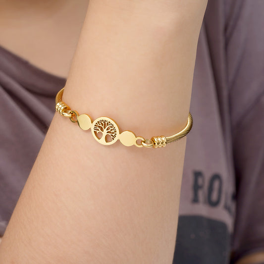 Hallow Lifetree Bracelet Gold Plated_3