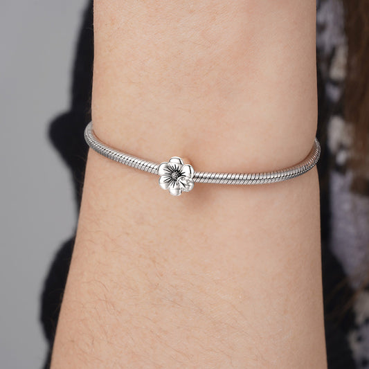 Blooming Flower Stopper for Charm Bracelets 925 Sterling Silver_3
