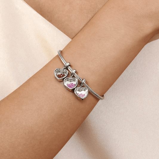 Gnoce Oct.Birthstone Heart Engravable Pendant Dangle Charm_4