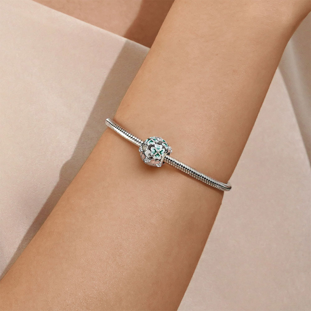 Gnoce Lucky Four Leaf Clover Charm_5