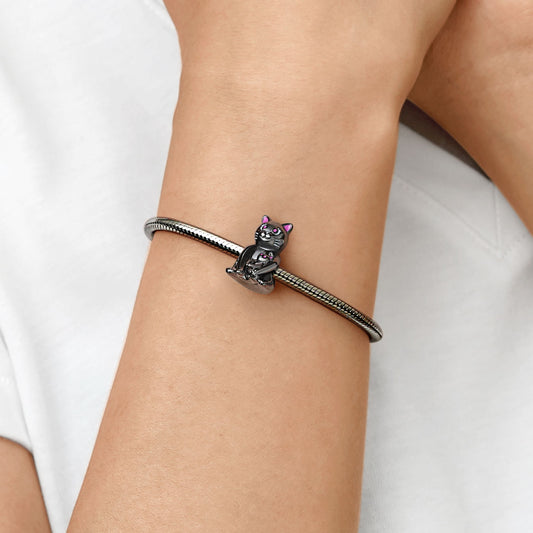 Gnoce Embrace Love Black Cat& Baby Charm_5