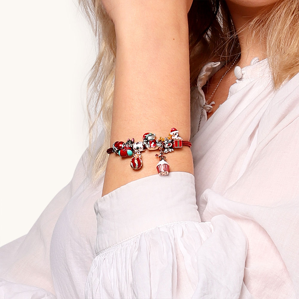 Cute Christmas Reindeer Charm Bead 925 Sterling Silver_4