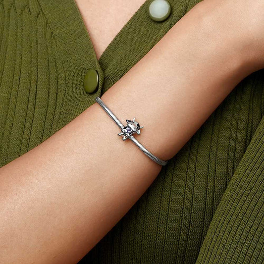 Gnoce Chinese Zodiac Ox Embraces Heart Gem Charm_5