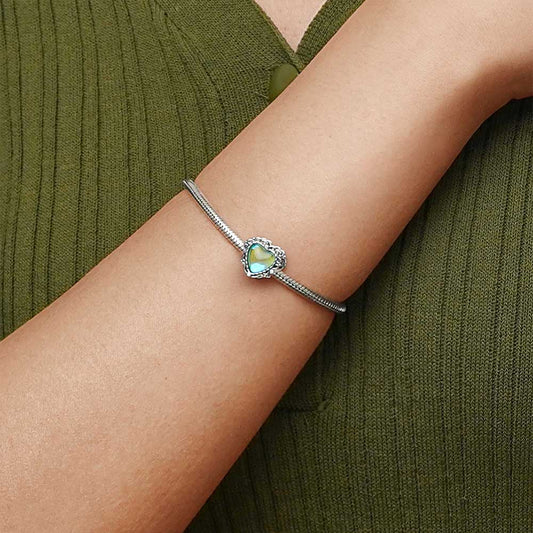 Gnoce Retro Pattern Love Heart Charm_4