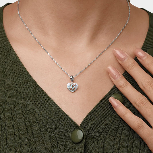 Gnoce Star Tree of Life Heart Pendant Dangle Charm_7