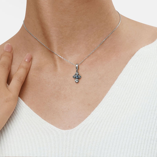 Gnoce Sparkling Cross Pendant Dangle Charm_7
