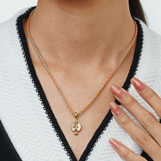 Gnoce Handmade Multicolor Braided String Bracelet Necklace_7