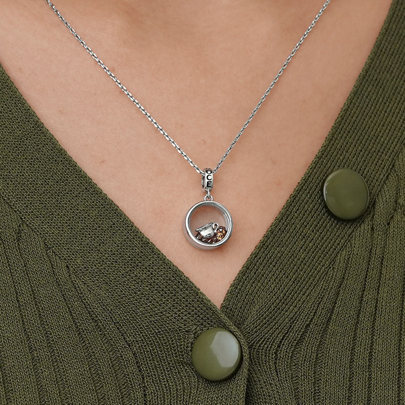 Gnoce Coffee Lover Pendant Dangle Charm_7