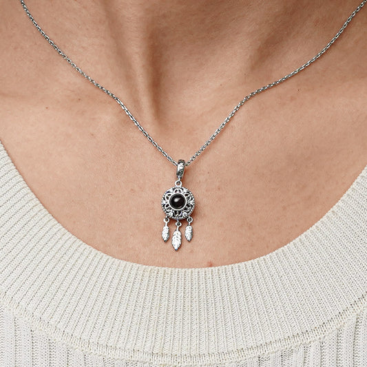 Gnoce Projection Dream Catcher Photo Pendant Dangle Charm_9