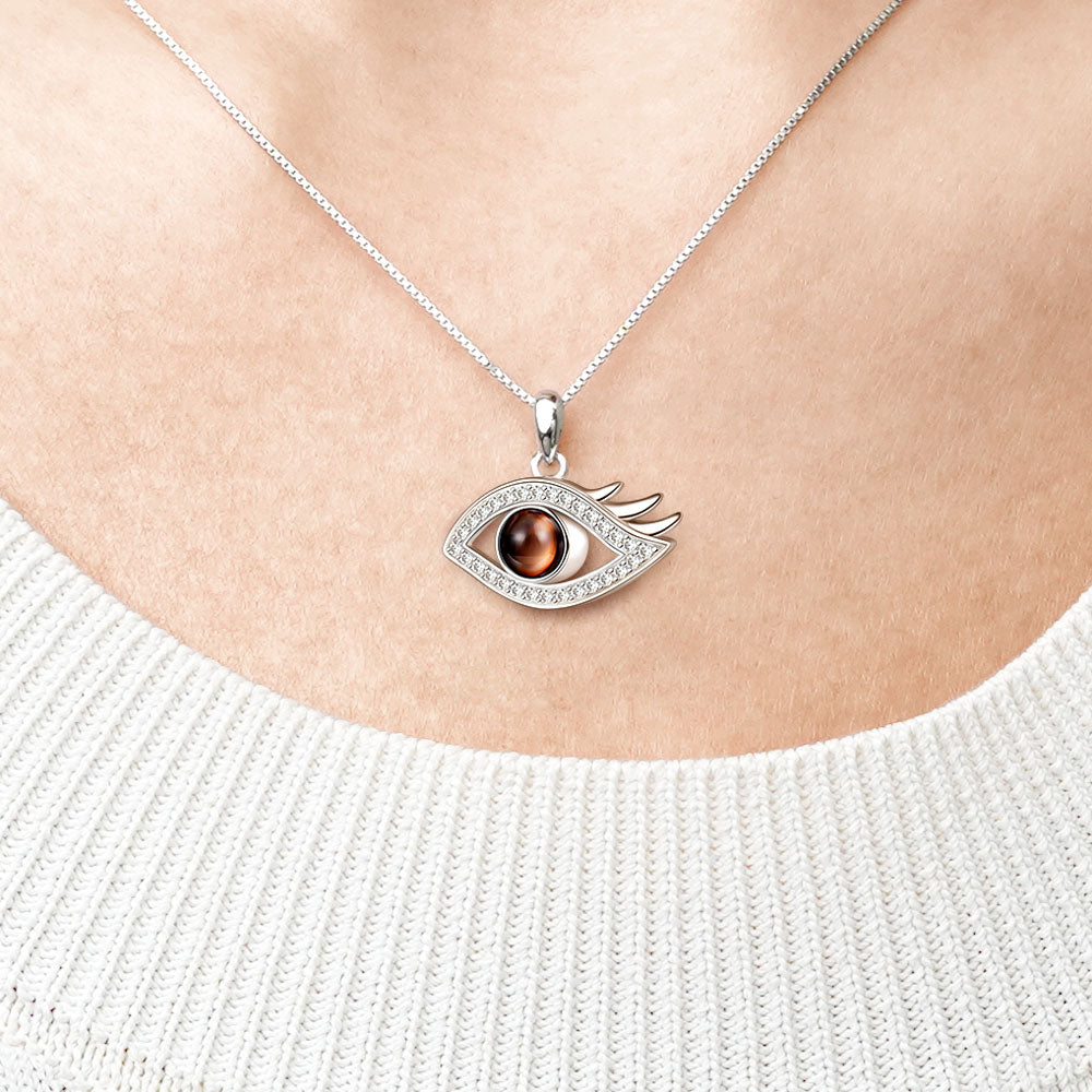 Gnoce Projection Devil's Eye Personalized Photo Necklace_6
