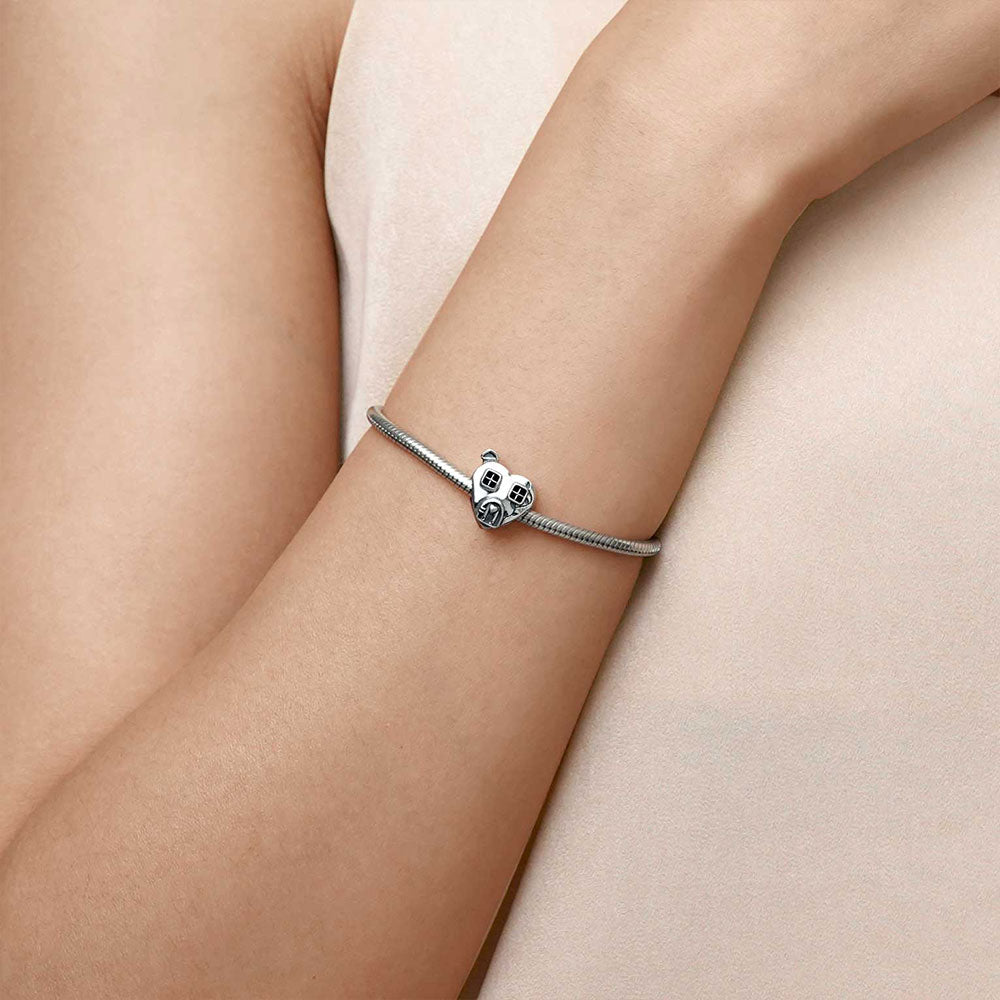 Gnoce "We are family" House Heart Charm_5