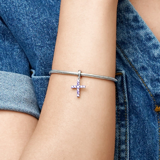 Gnoce Love Heart Cross Pendant Dangle Charm_7