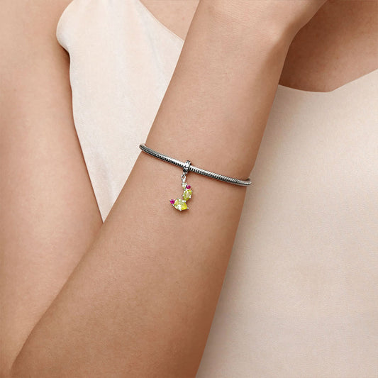 Gnoce Sparkling Cactus Pendant Dangle Charm_7