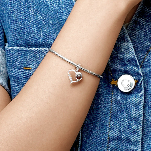 Gnoce Projection Sister Love Personalized Photo Pendant Dangle Charm_10