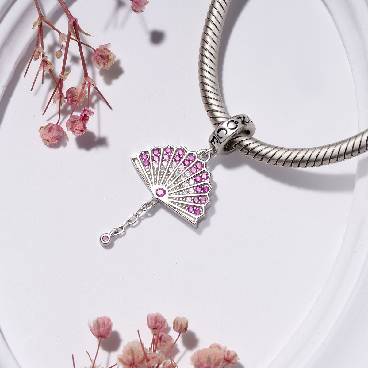 Gnoce Sparking Fan Pendant Dangle Charm_3