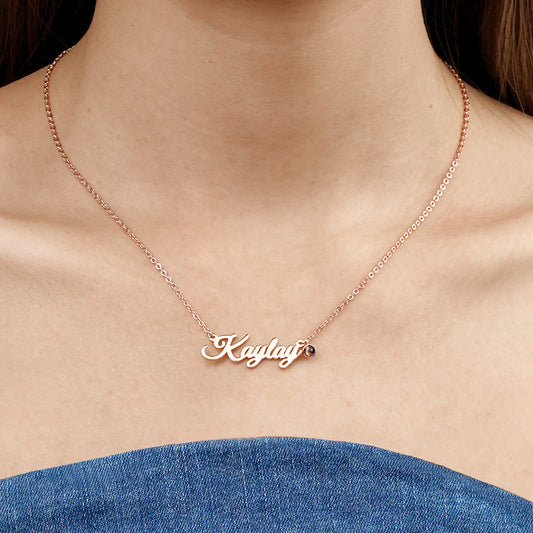 Gnoce Classic Projection Name Necklace_3