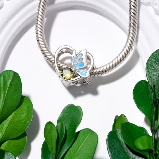 Gnoce Butterfly Love Heart Charm_2