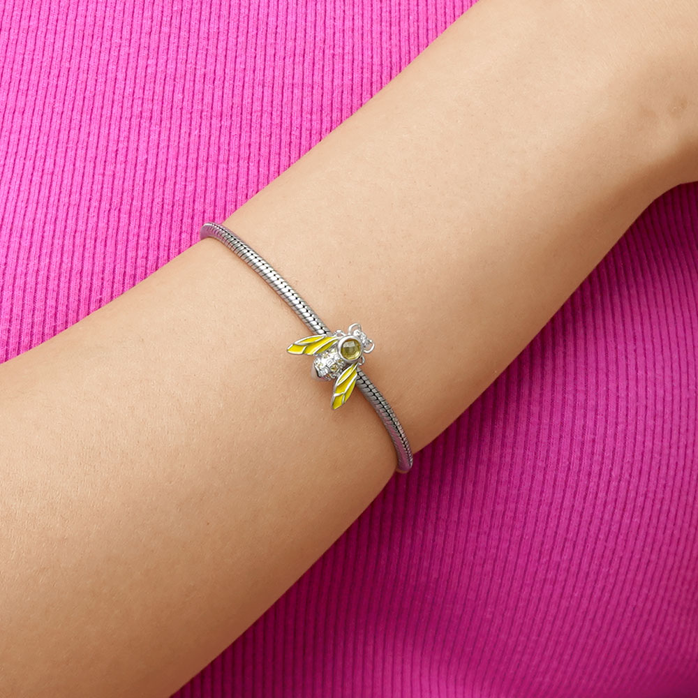 Gnoce Dancing Honey Bee Stopper Charm_5