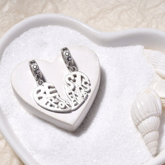 Gnoce "Best Friend Forever" Double Pendant Dangle Charm_2