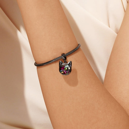 Gnoce Halloween Black Cat Pendant Dangle Charm_7