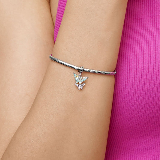 Gnoce Dazzling Colorful Butterfly Pendant Dangle Charm_5