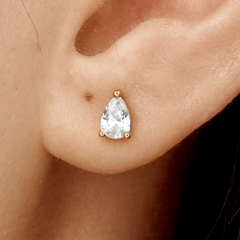 Gnoce Pear-shaped Stud Earrings_6