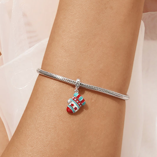 Gnoce Christmas Glove Pendant Dangle Charm_6