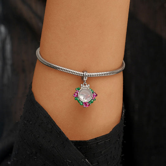 Gnoce Christmas Transparent Garland Gem Pendant Dangle Charm_5