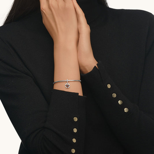 Gnoce Projection Round Personalized Photo Pendant Dangle Charm_4