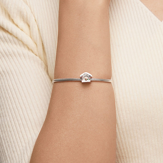 Gnoce Christmas Clear Candy House Engraved Charm_4