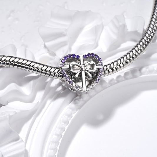 Gnoce Heart Bow Personalized Photo Charm_3