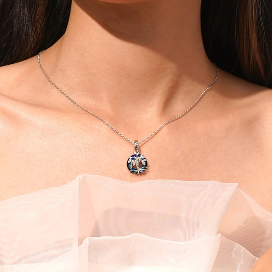 Gnoce Angel Circle Tree of Life Pendant Dangle Charm_7