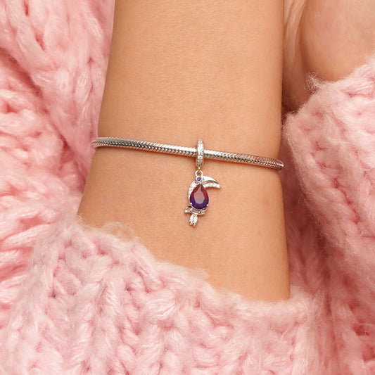 Gnoce Toucans Bird Pendant Dangle Charm_5