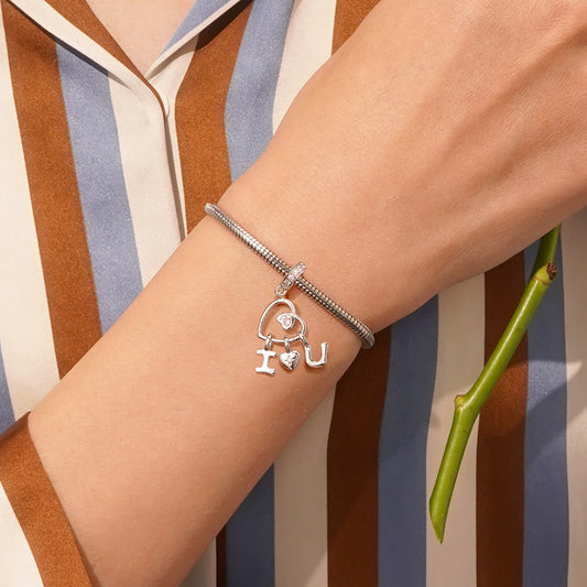 Gnoce Valentine Letter Love Heart Pendant Dangle Charm_5