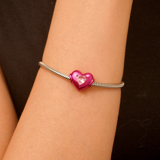 Gnoce Pink Candy Heart Charm_5