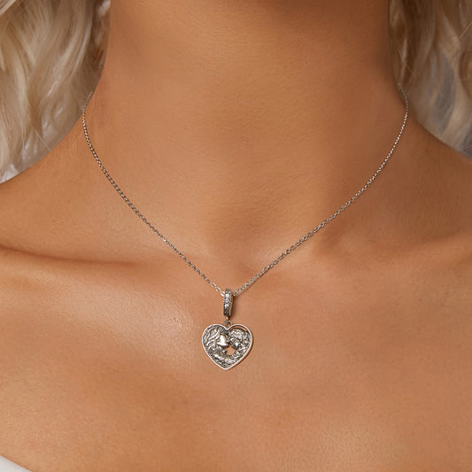 Gnoce Loving Mother and Daughter Pendant Dangle Charm_5