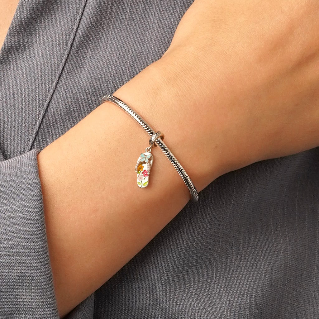 Gnoce Summer Beach Flip-Flop Pendant Dangle Charm_6