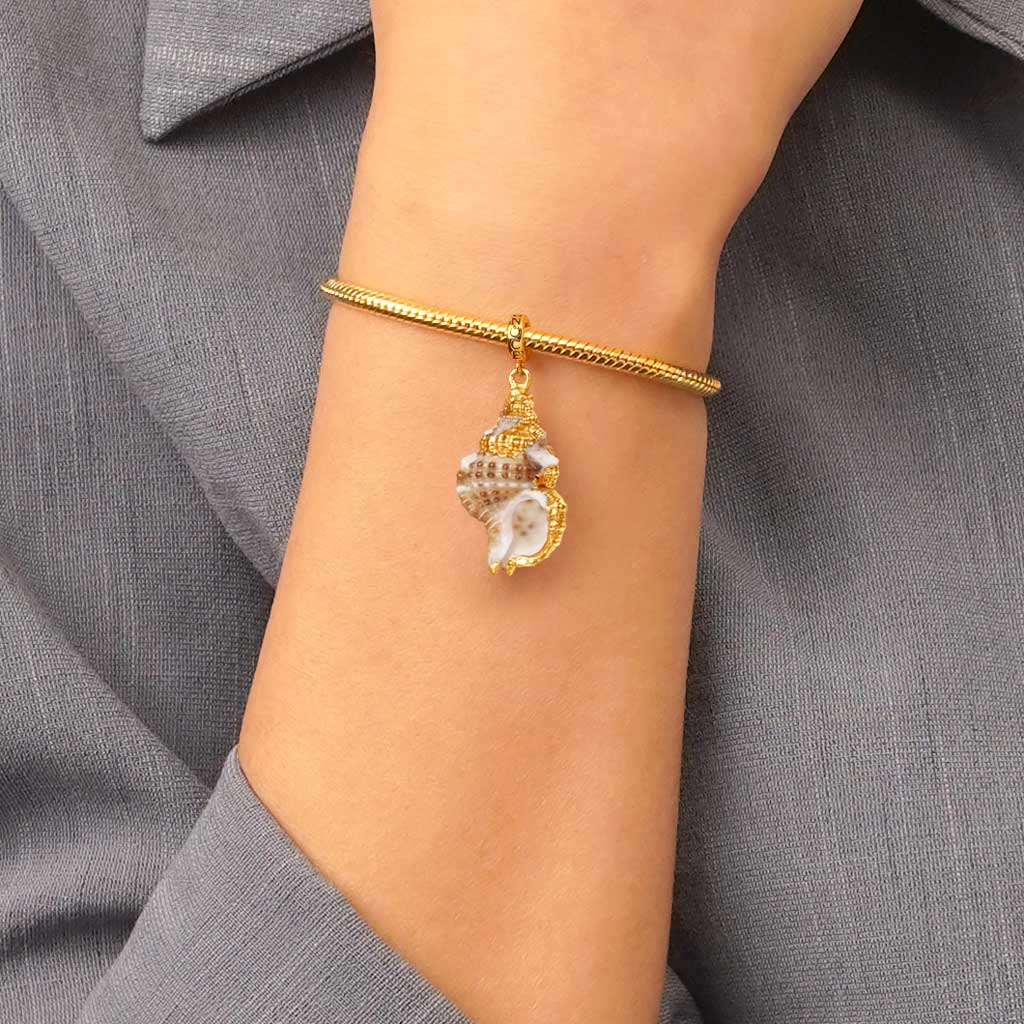 Gnoce Natural Shell Conch Pendant Dangle Charm_6