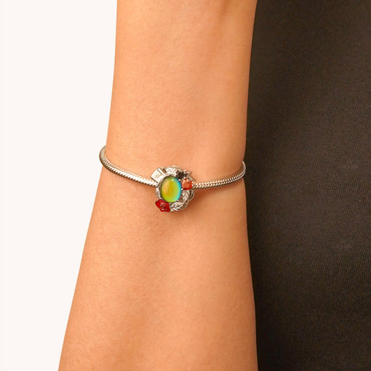 Gnoce Mad Hatter Red Rose Magic Mood Charm_6