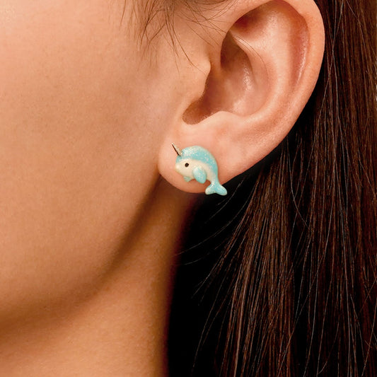 Gnoce Narwhal Stud Earrings_5