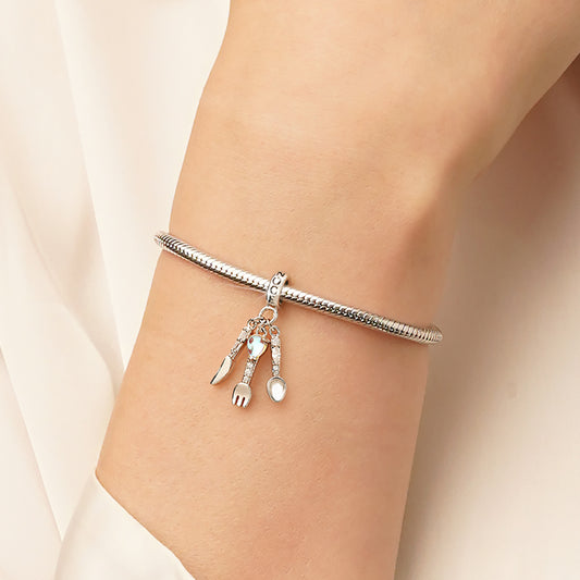 Gnoce Cutlery Knife Spoon Fork Pendant Dangle Charm_6