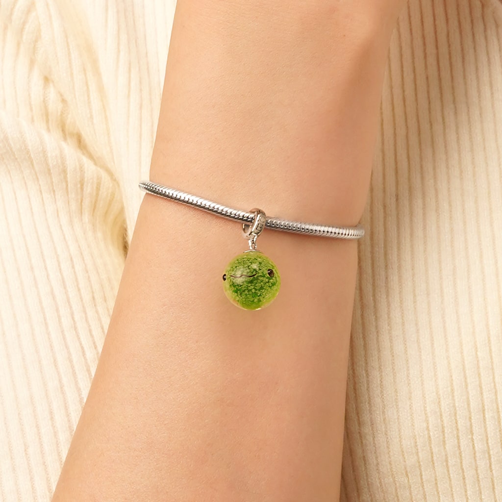 Gnoce Green Seaweed Ball Glow-in-the-Dark Pendant Dangle Charm_6