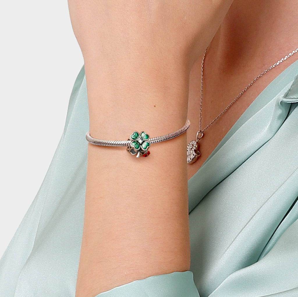 Gnoce Four Leaf Clover Ladybug Charm_5