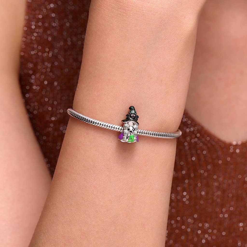 Gnoce Halloween Gnome Witch Spider Hat Charm_5