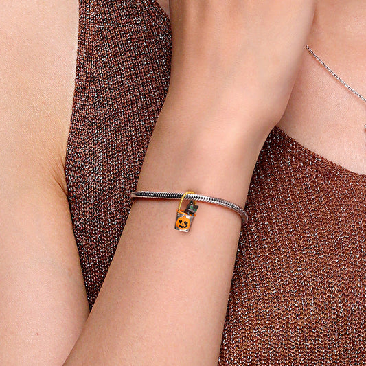 Gnoce Halloween Bucket With Removable Black Cat Charm_7