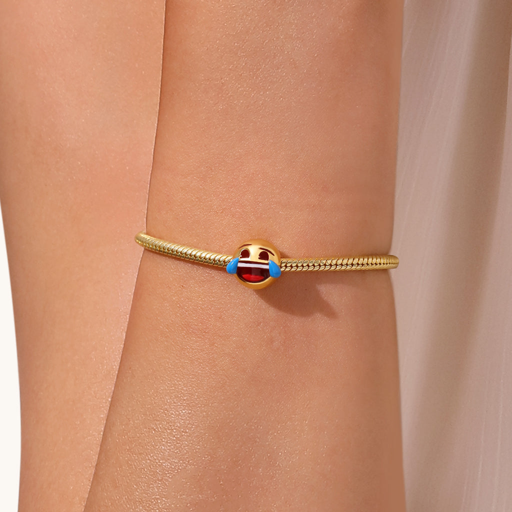 Gnoce emoji Laughing with Tears Face Charm_5