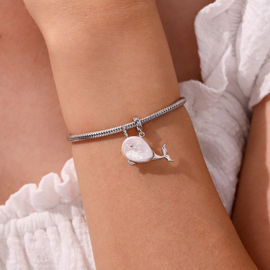 Gnoce Irregular Pearl Narwhal Pendant Dangle Charm_6