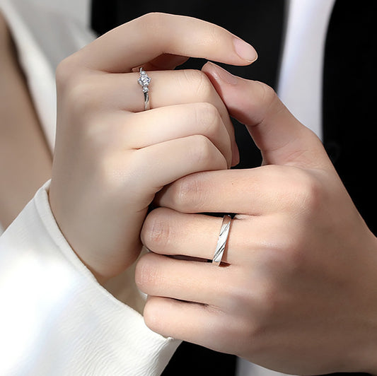 Gnoce 'Love At First Sight' Adjustable Diamond Men's Band_3